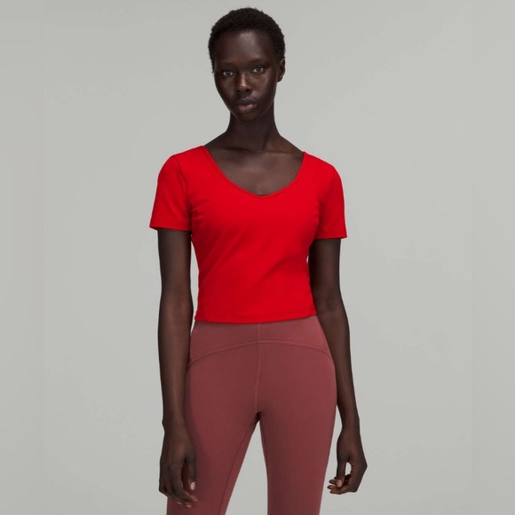 lululemon athletica Tops - Lululemon Align T-Shirt - Size 10 Dark Red